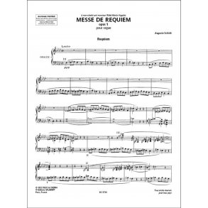 Messe de requiem - opus 1 : pour orgue
